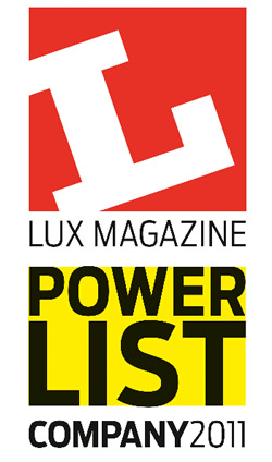 Lumenal named in Lux Magazine's Power List - "20 to watch in 2011"